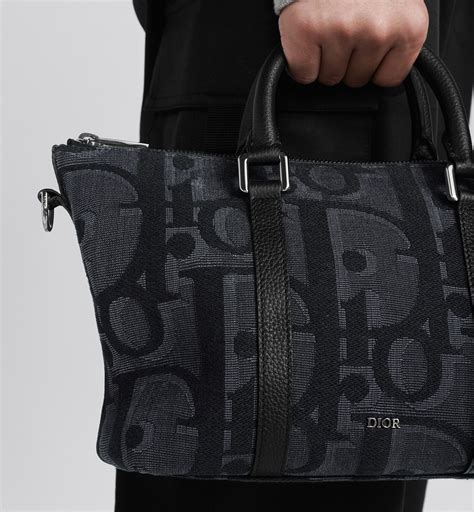 weekender dior|Weekender 25 Black Dior Oblique Jacquard and Black Grained .